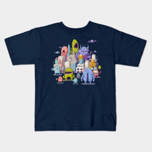 Monster in da city 2 Kids T-Shirt